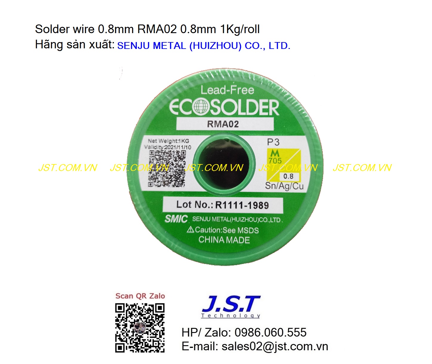 Solder wire Senju RMA02